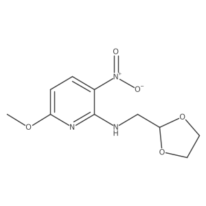 N-(1,3-dioxolan-2-ylmethyl)-6-methoxy-3-nitropyridin-2-amine Structure