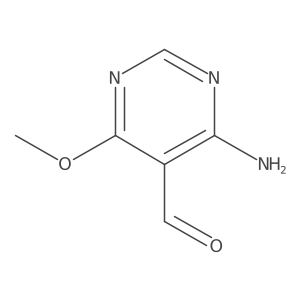 4-Amino-6-methoxypyrimidine-5-carbaldehyde结构式