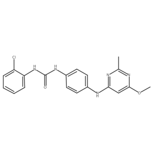 1-(2-Chlorophenyl)-3-(4-((6-methoxy-2-methylpyrimidin-4-yl)amino)phenyl)urea结构式
