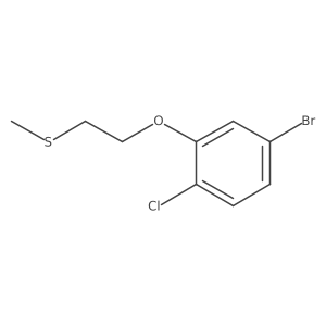 (2-(5-Bromo-2-chlorophenoxy)ethyl)(methyl)sulfane Structure