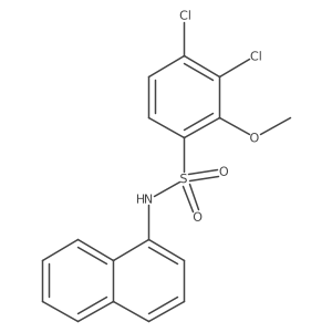 [(3,4-Dichloro-2-methoxyphenyl)sulfonyl]naphthylamine Structure