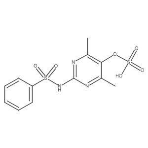 N-[4,6-Dimethyl-5-(sulfooxy)-2-pyrimidinyl]benzenesulfonamide Structure