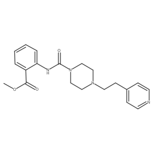 Methyl 2-[({4-[2-(pyridin-4-yl)ethyl]piperazin-1-yl}carbonyl)amino]benzoate Structure