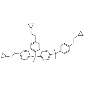 Oxirane, 2,2'-[[1-[4-[1-methyl-1-[4-(2-oxiranylmethoxy)phenyl]ethyl]phenyl]ethylidene]bis(4,1-phenyleneoxymethylene)]bis-结构式