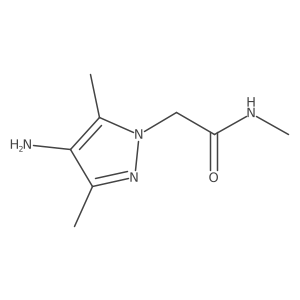 2-(4-Amino-3,5-dimethyl-1H-pyrazol-1-YL)-N-methylacetamide Structure