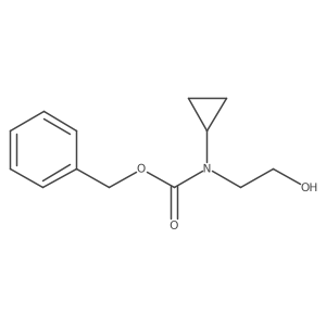 benzyl N-cyclopropyl-N-(2-hydroxyethyl)carbamate结构式