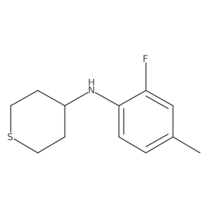 N-(2-fluoro-4-methylphenyl)thian-4-amine Structure