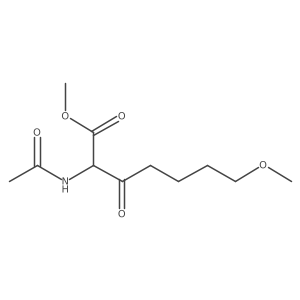Methyl 2-(acetylamino)-7-methoxy-3-oxoheptanoate Structure