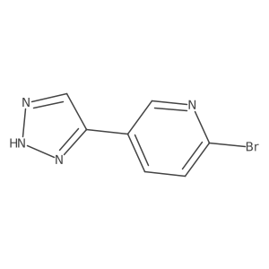 2-Bromo-5-(1H-1,2,3-triazol-4-YL)pyridine Structure