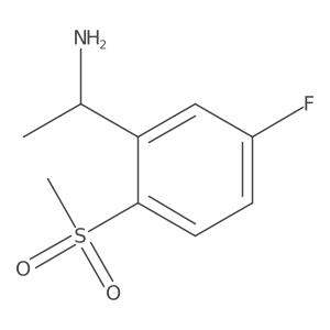 2-((1R)-1-Aminoethyl)-4-fluoro-1-(methylsulfonyl)benzene结构式
