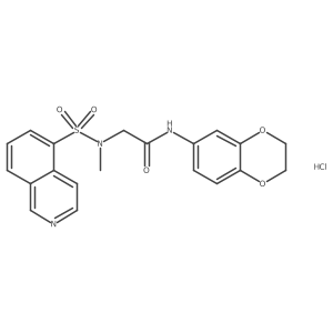 N-(2,3-dihydrobenzo[b][1,4]dioxin-6-yl)-2-(N-methylisoquinoline-5-sulfonamido)acetamide hydrochloride Structure