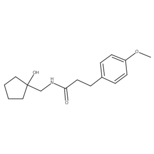 N-[(1-hydroxycyclopentyl)methyl]-3-(4-methoxyphenyl)propanamide结构式