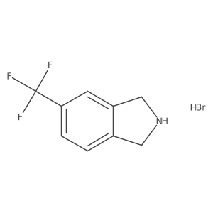 5-(Trifluoromethyl)isoindoline hydrobromide结构式