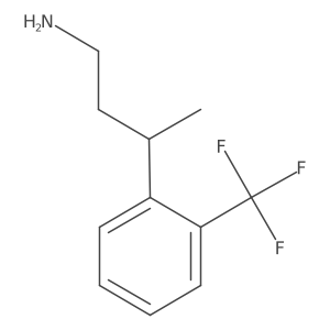 3-[2-(Trifluoromethyl)phenyl]butan-1-amine结构式