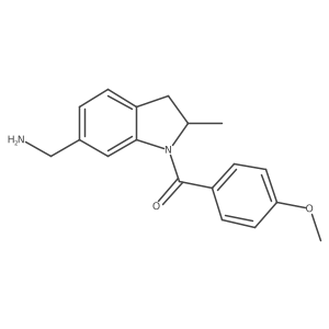 {[1-(4-Methoxybenzoyl)-2-methyl-2,3-dihydro-1H-indol-6-yl]methyl}amine Structure