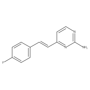 4-(4-Fluorostyryl)pyrimidin-2-amine Structure