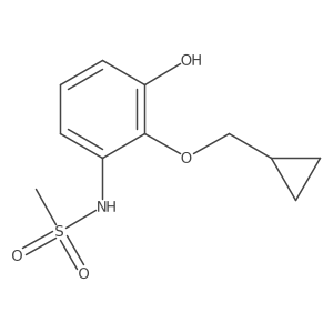 N-(2-(Cyclopropylmethoxy)-3-hydroxyphenyl)methanesulfonamide结构式