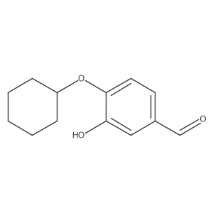 4-(Cyclohexyloxy)-3-hydroxybenzaldehyde结构式