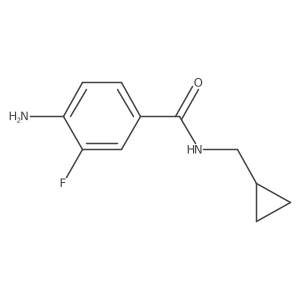 4-amino-N-(cyclopropylmethyl)-3-fluorobenzamide结构式