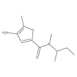 4-Amino-N,5-dimethyl-N-(1-methylpropyl)-2-thiophenecarboxamide Structure