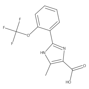 5-methyl-2-[2-(trifluoromethoxy)phenyl]-1H-imidazole-4-carboxylic acid结构式