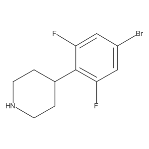 4-(4-Bromo-2,6-difluorophenyl)piperidine Structure