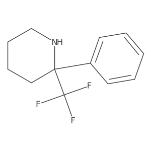 2-Phenyl-2-(trifluoromethyl)piperidine Structure