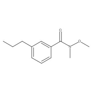 N-methoxy-N-methyl-3-propylbenzamide结构式