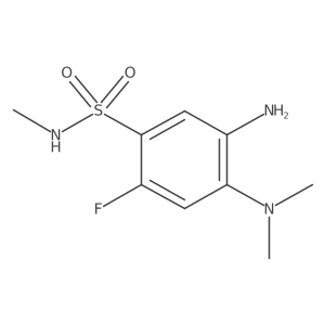 5-amino-4-(dimethylamino)-2-fluoro-N-methylbenzenesulfonamide Structure