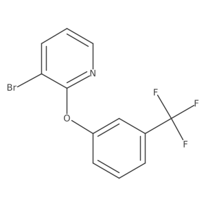 3-Bromo-2-(3-(trifluoromethyl)phenoxy)pyridine结构式