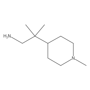 2-Methyl-2-(1-methylpiperidin-4-yl)propan-1-amine结构式