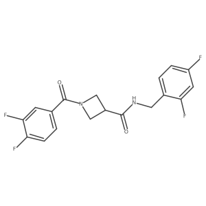 1-(3,4-difluorobenzoyl)-N-(2,4-difluorobenzyl)azetidine-3-carboxamide Structure