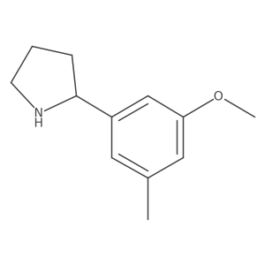 2-(3-Methoxy-5-methylphenyl)pyrrolidine Structure