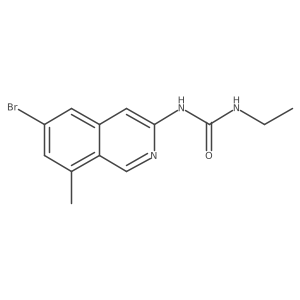 1-(6-Bromo-8-methylisoquinolin-3-yl)-3-ethylurea Structure