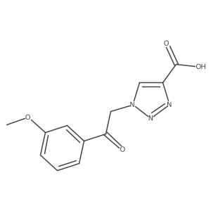 1-[2-(3-methoxyphenyl)-2-oxoethyl]-1H-1,2,3-triazole-4-carboxylic acid Structure