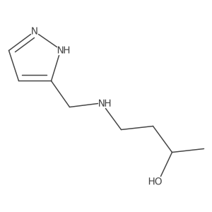 2-Butanol, 4-[(1H-pyrazol-3-ylmethyl)amino]-结构式