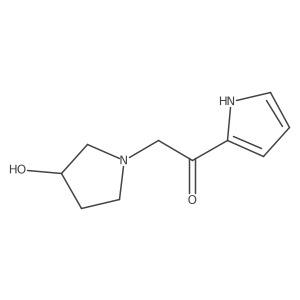 2-(3-hydroxypyrrolidin-1-yl)-1-(1H-pyrrol-2-yl)ethanone结构式