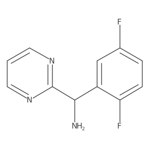 (2,5-Difluorophenyl)(pyrimidin-2-yl)methanamine结构式