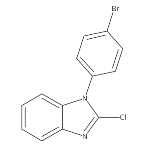 1-(4-Bromo-phenyl)-2-chloro-1H-benzoimidazole Structure