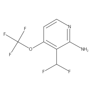 3-(Difluoromethyl)-4-(trifluoromethoxy)pyridin-2-amine Structure