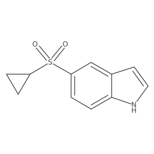 5-(Cyclopropylsulfonyl)-1H-indole结构式