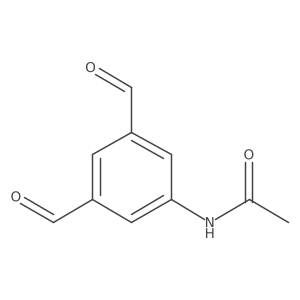 N-(3,5-Diformylphenyl)acetamide Structure