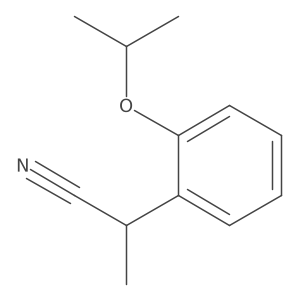 2-[2-(Propan-2-yloxy)phenyl]propanenitrile Structure