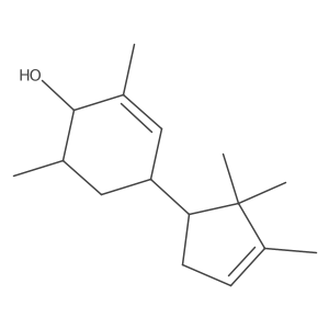 2-Cyclohexen-1-OL, 2,6-dimethyl-4-(2,2,3-trimethyl-3-cyclopenten-1-YL)-结构式