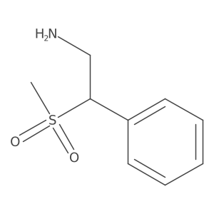 2-Methanesulfonyl-2-phenylethan-1-amine Structure
