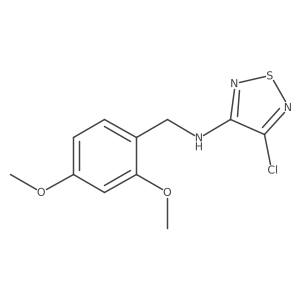 4-Chloro-n-(2,4-dimethoxybenzyl)-1,2,5-thiadiazol-3-amine结构式
