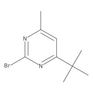 2-Bromo-4-(tert-butyl)-6-methylpyrimidine结构式