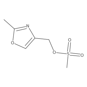 Methanesulphonic acid 2-methyloxazol-4-ylmethyl ester结构式