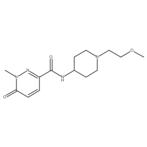 N-(1-(2-methoxyethyl)piperidin-4-yl)-1-methyl-6-oxo-1,6-dihydropyridazine-3-carboxamide结构式