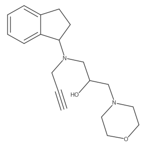 1-[2,3-Dihydro-1H-inden-1-yl(prop-2-ynyl)amino]-3-morpholin-4-ylpropan-2-ol结构式
